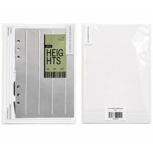Cloth & Paper New Heights Dashboard A5 Planner Insert Silver Green Minimalist